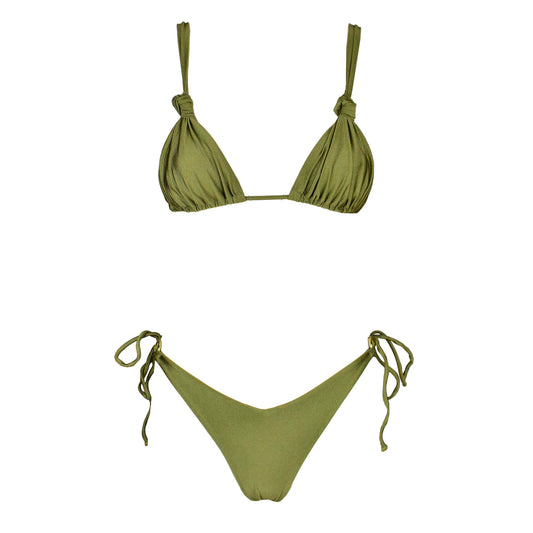 Triangolo Angelina Satin Wasabi