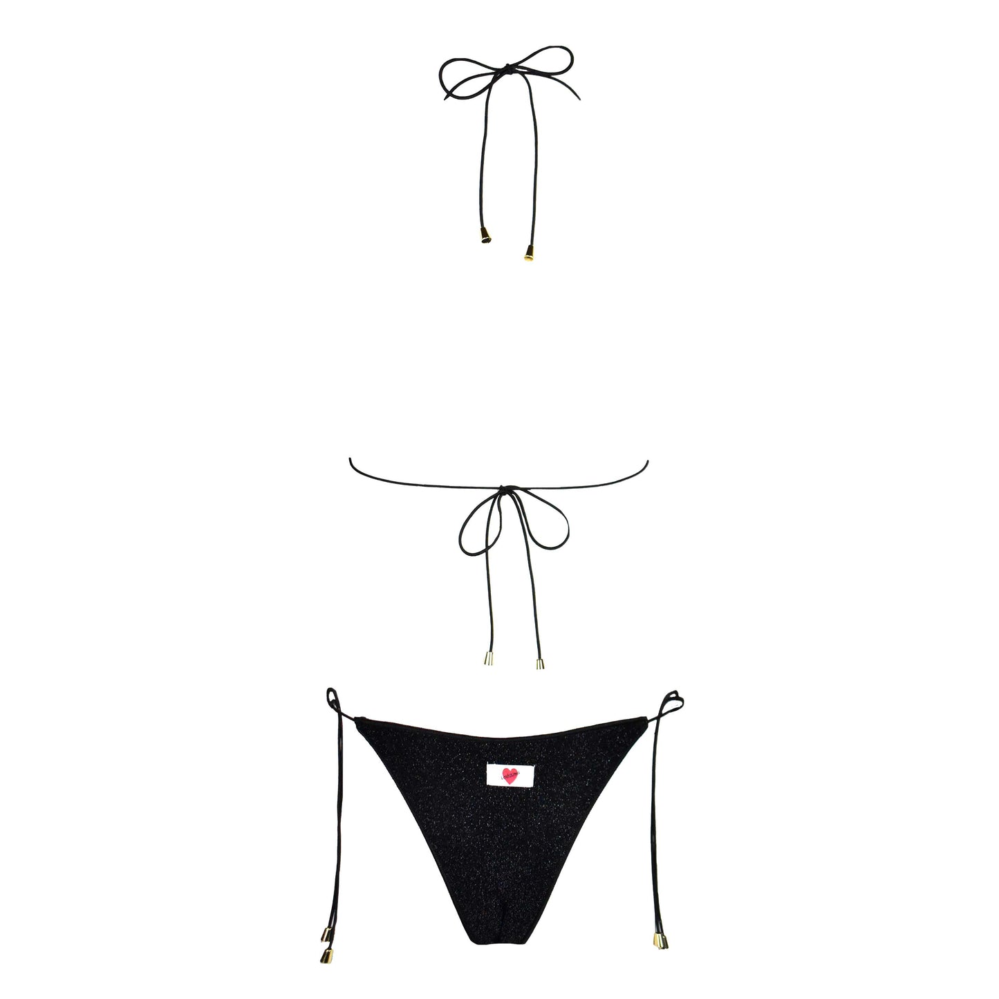 Triangolo Miami Glitter Black