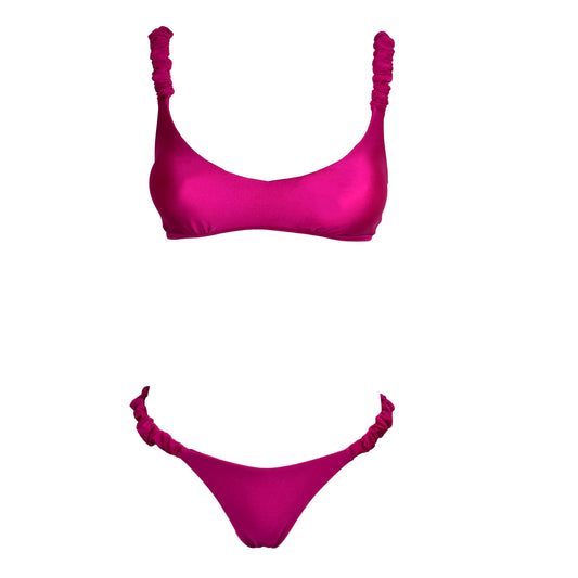 Corpetto Satin Scrunchies Bouganville