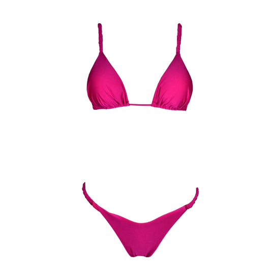 Triangolo Satin Scrunchies Bouganville