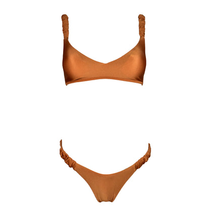 Corpetto Satin Scrunchies Cannella