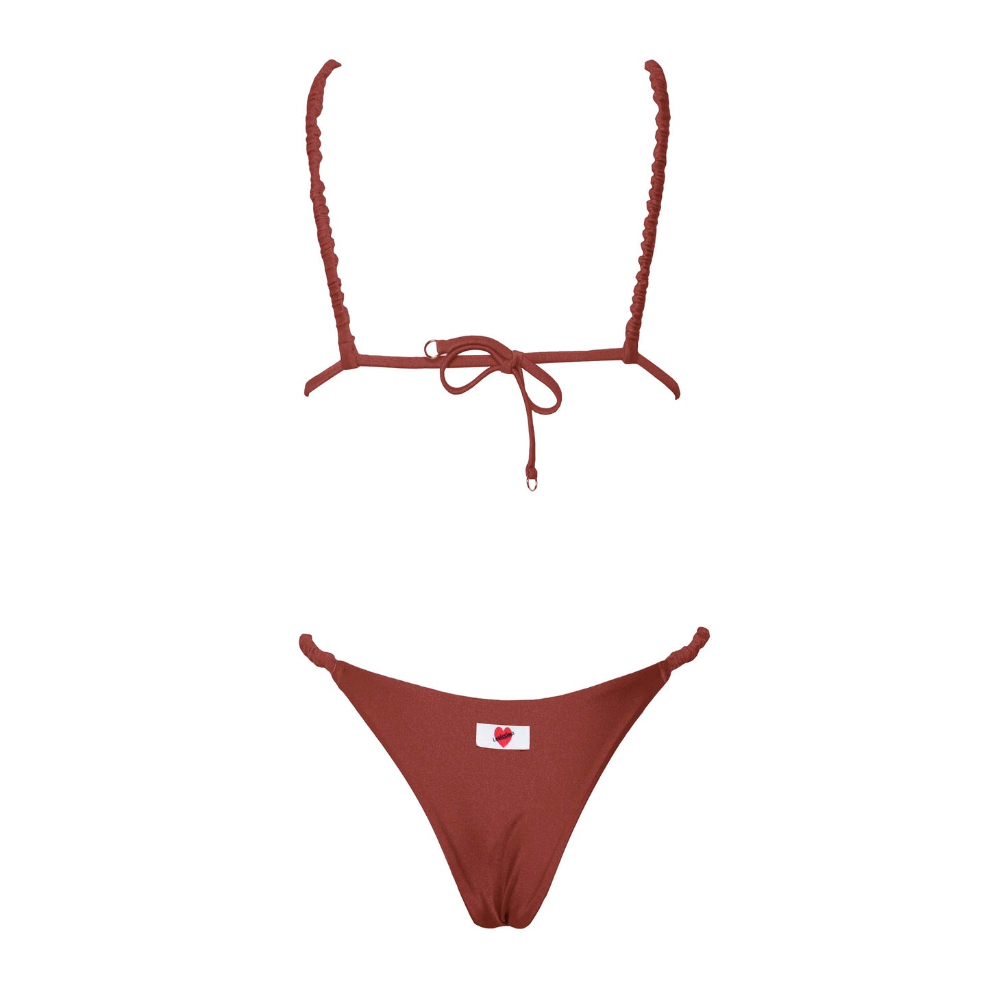 Triangolo Satin Scrunchies Caramello