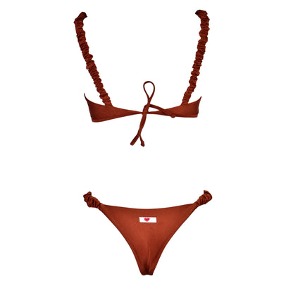 Corpetto Satin Scrunchies Caramello