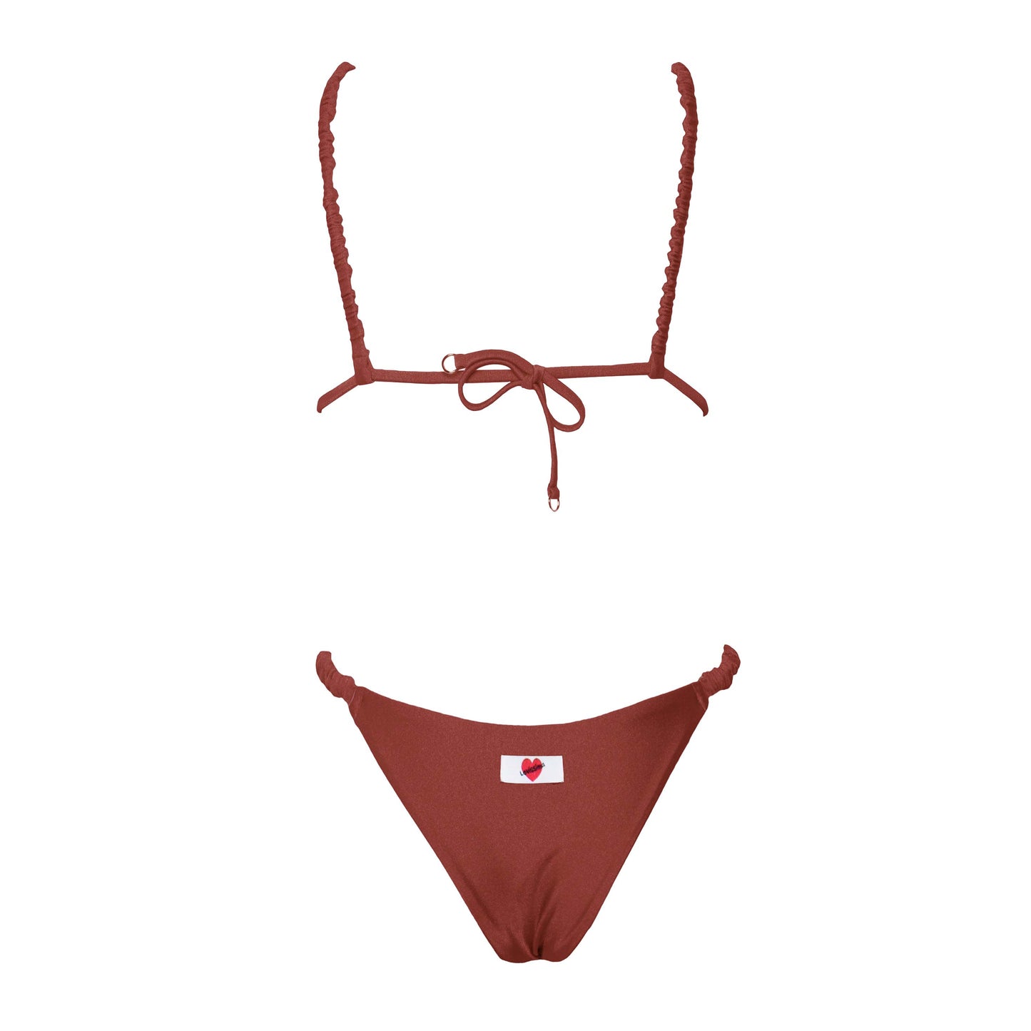 Triangolo Satin Scrunchies Caramello