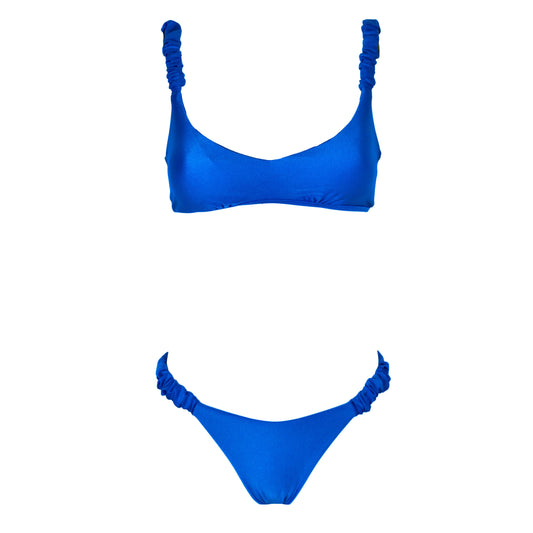 Corpetto Satin Scrunchies Denim