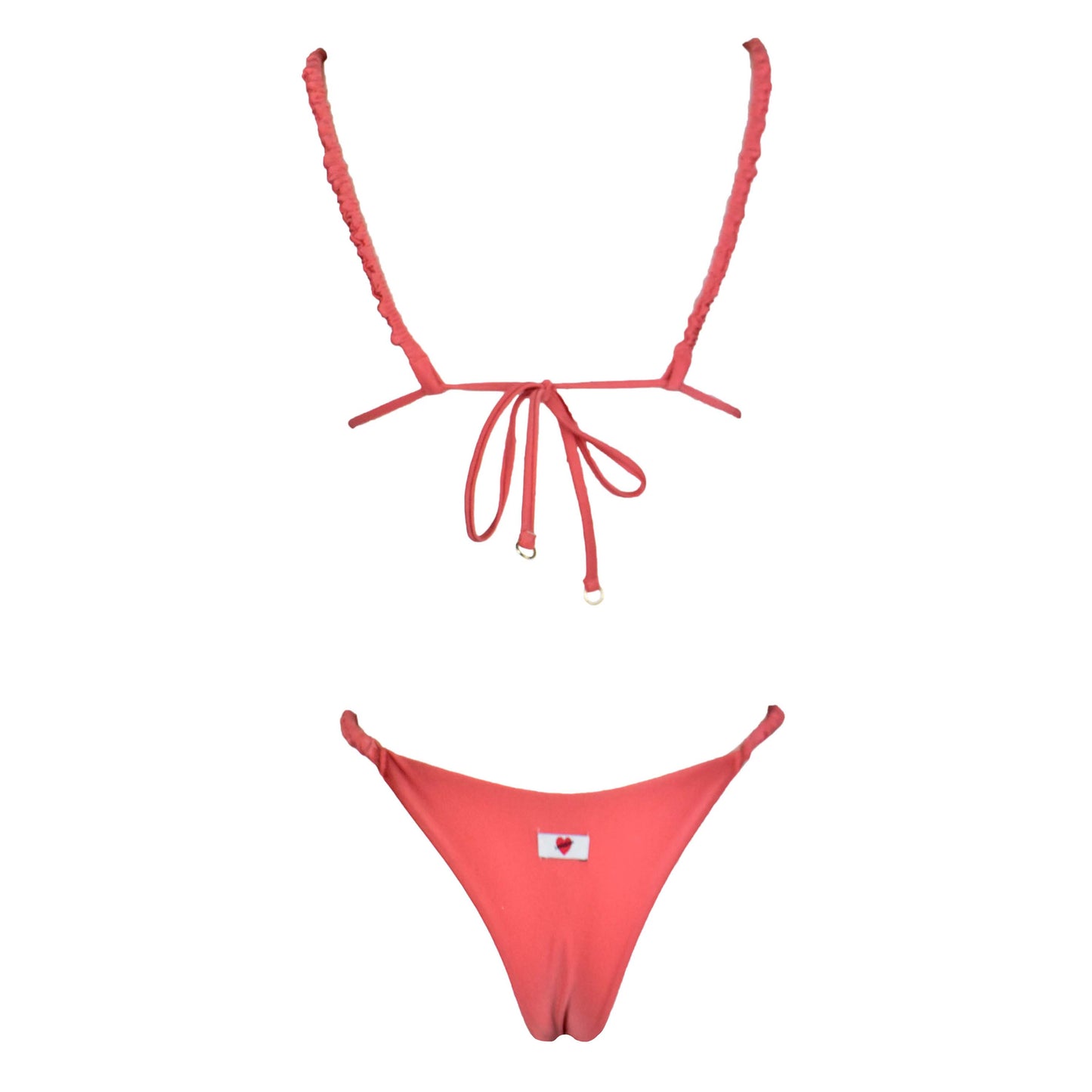 Triangolo Satin Scrunchies Flamingo