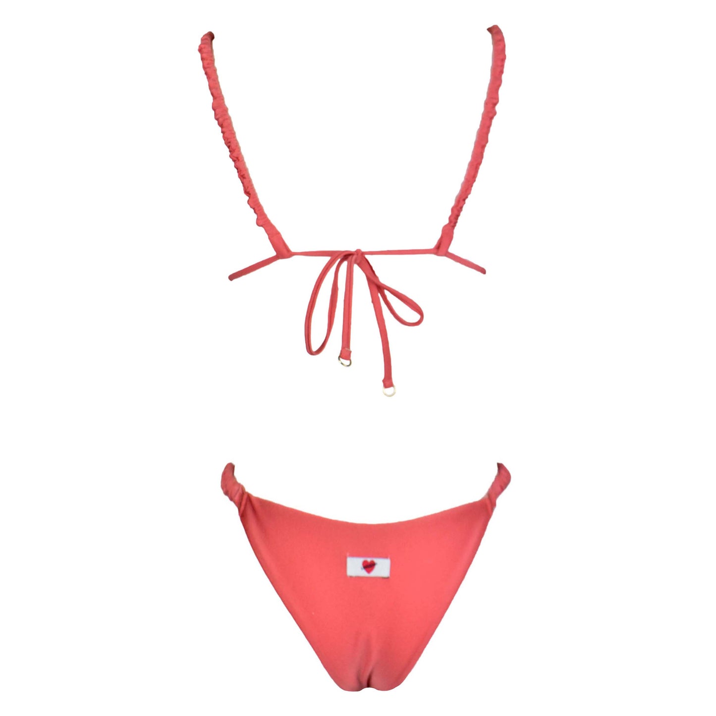 Triangolo Satin Scrunchies Flamingo
