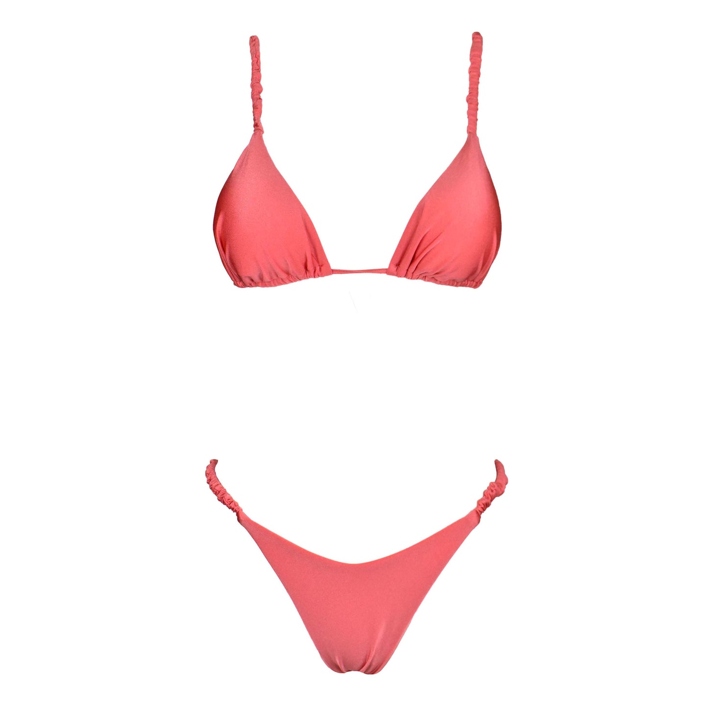 Triangolo Satin Scrunchies Flamingo