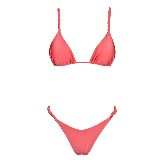 Triangolo Satin Scrunchies Flamingo
