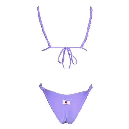 Triangolo Satin Scrunchies Lavanda