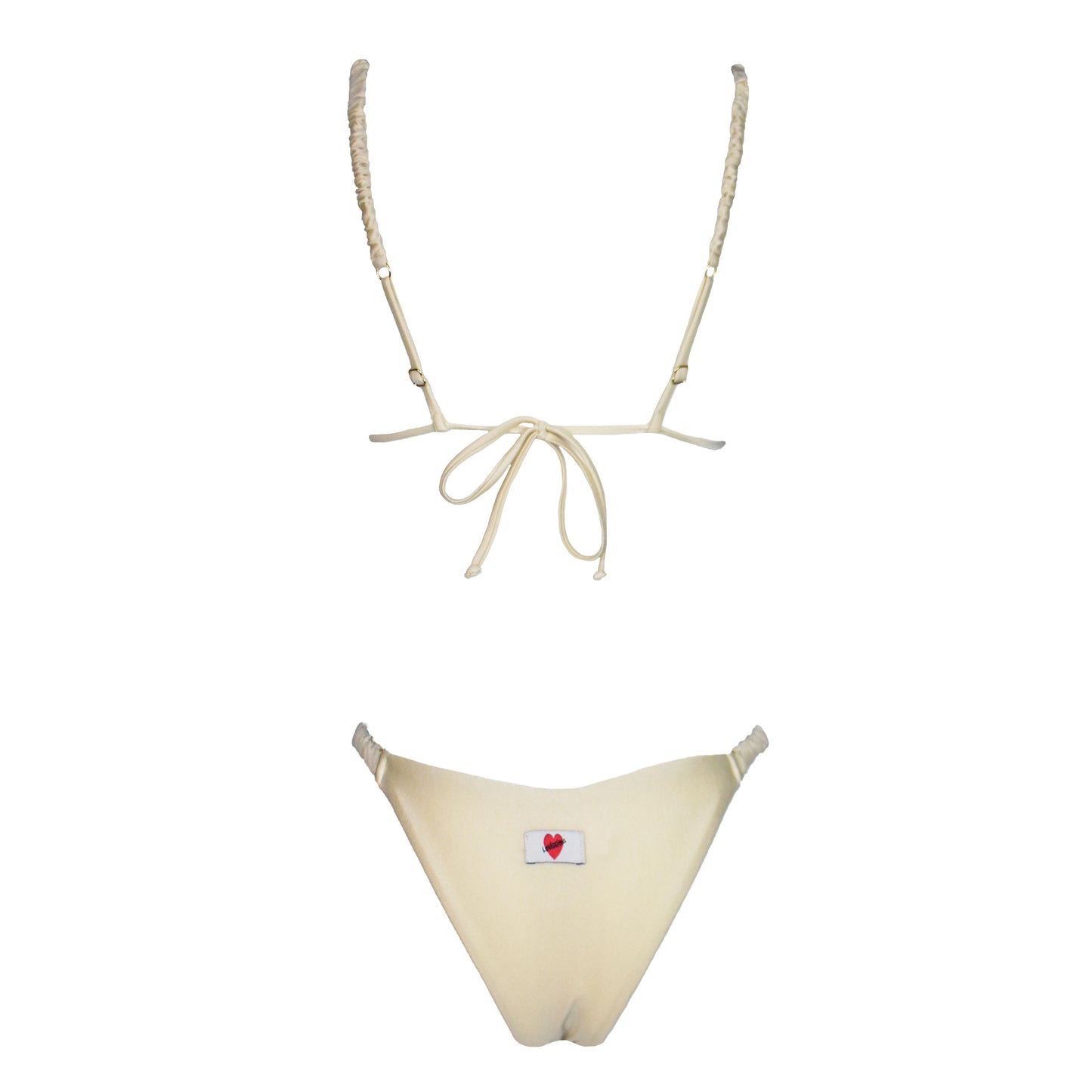 Triangolo Satin Scrunchies Macadamia