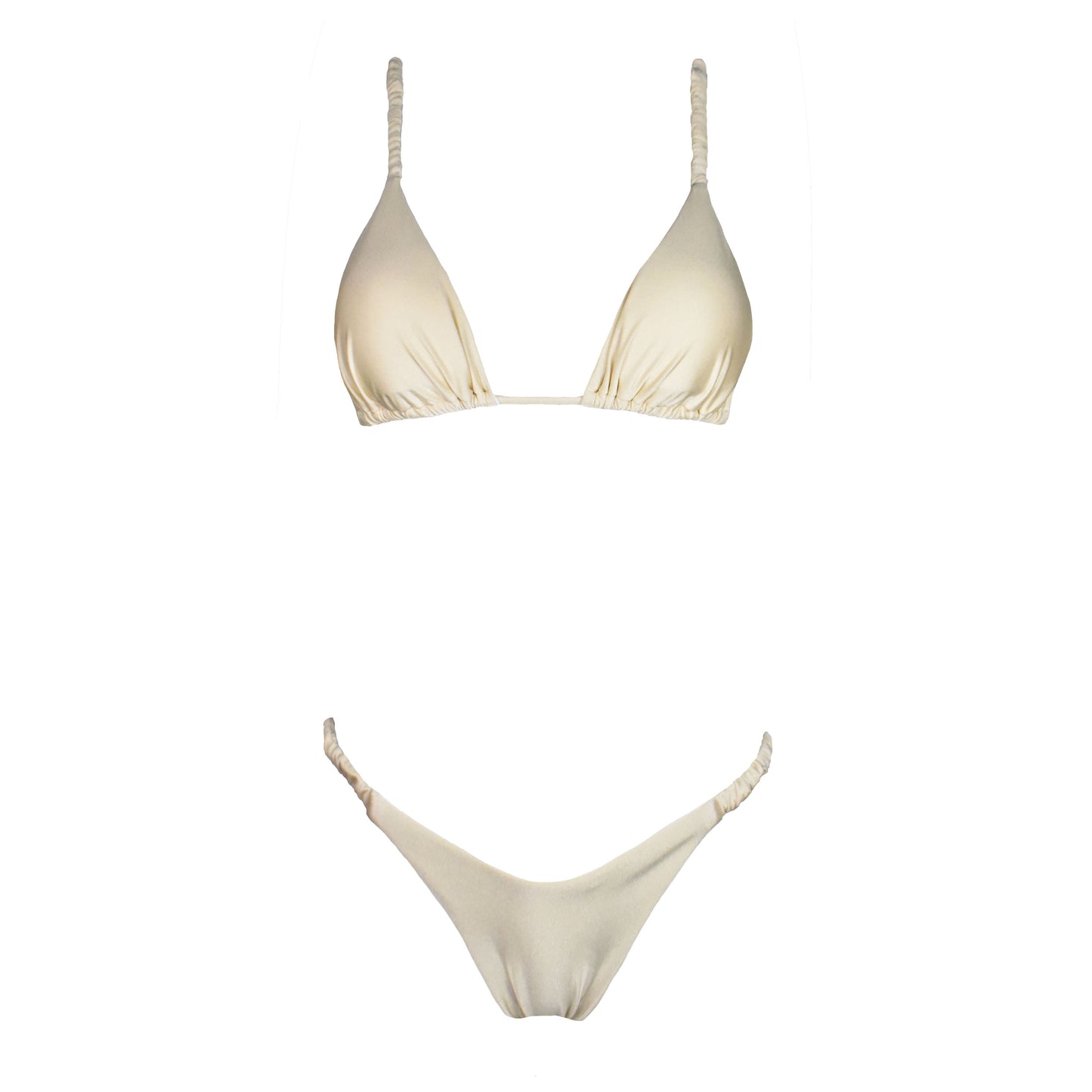 Triangolo Satin Scrunchies Macadamia