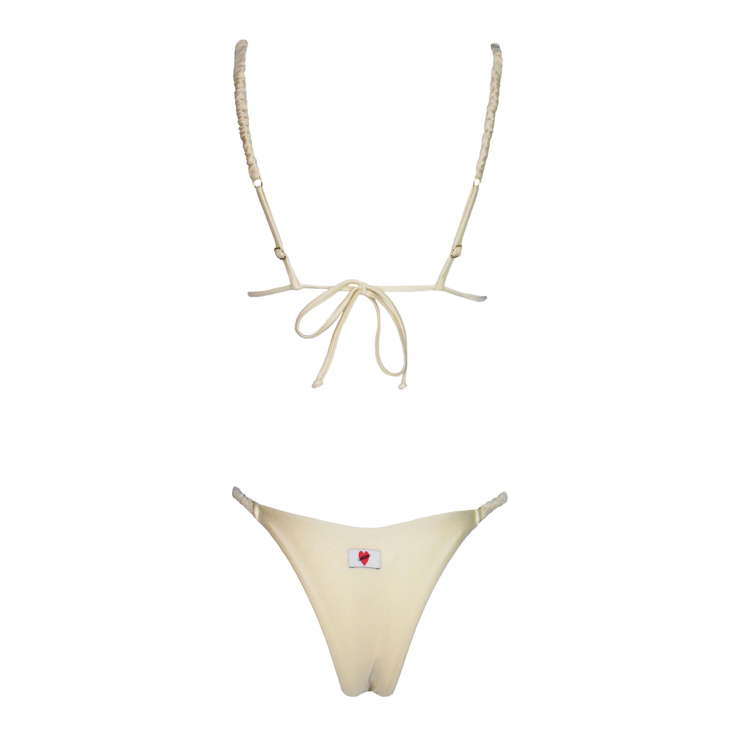 Triangolo Satin Scrunchies Macadamia