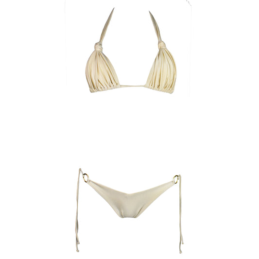 Triangolo Angelina Satin Macadamia