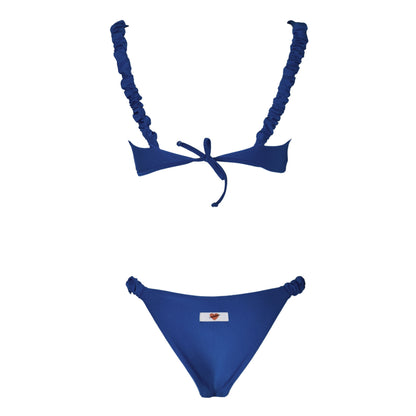 Corpetto Satin Scrunchies Night Blue