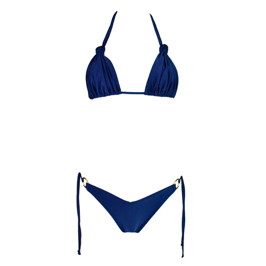 Triangolo Angelina Satin Night Blue