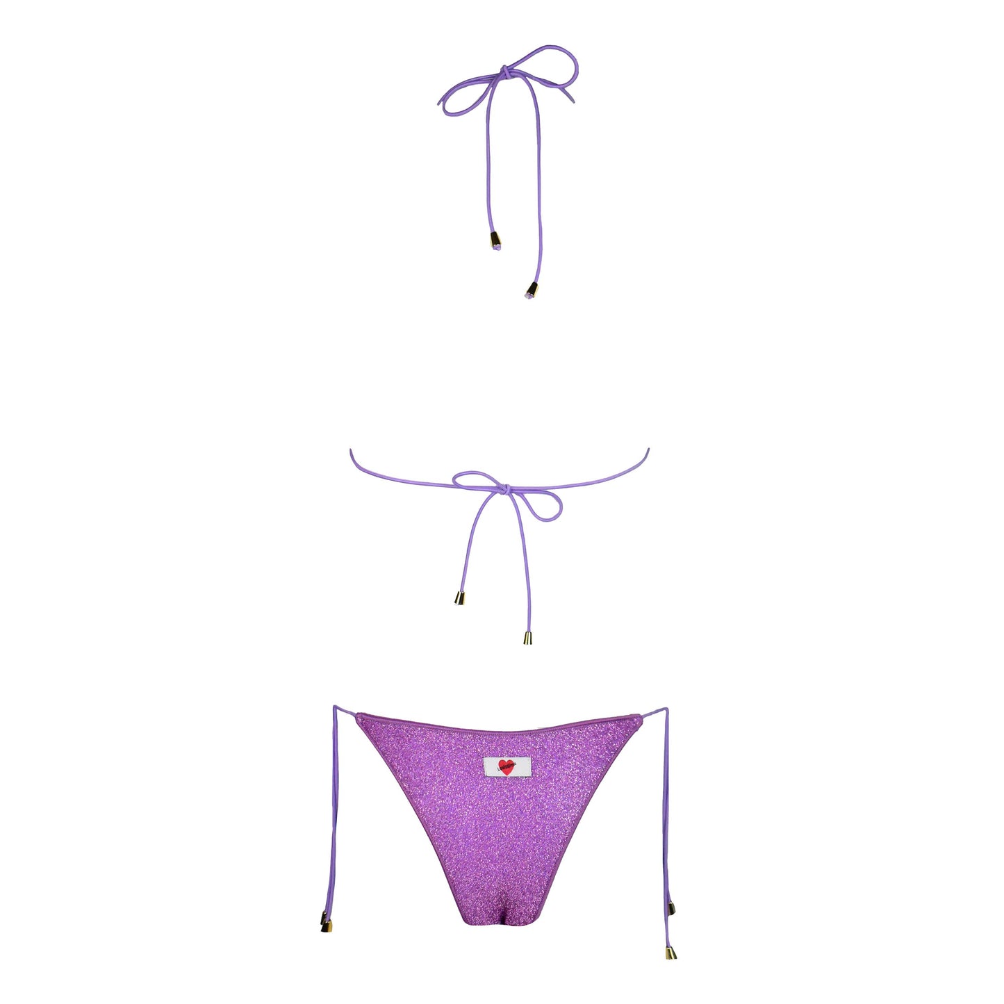 Triangolo Miami Glitter Lavanda