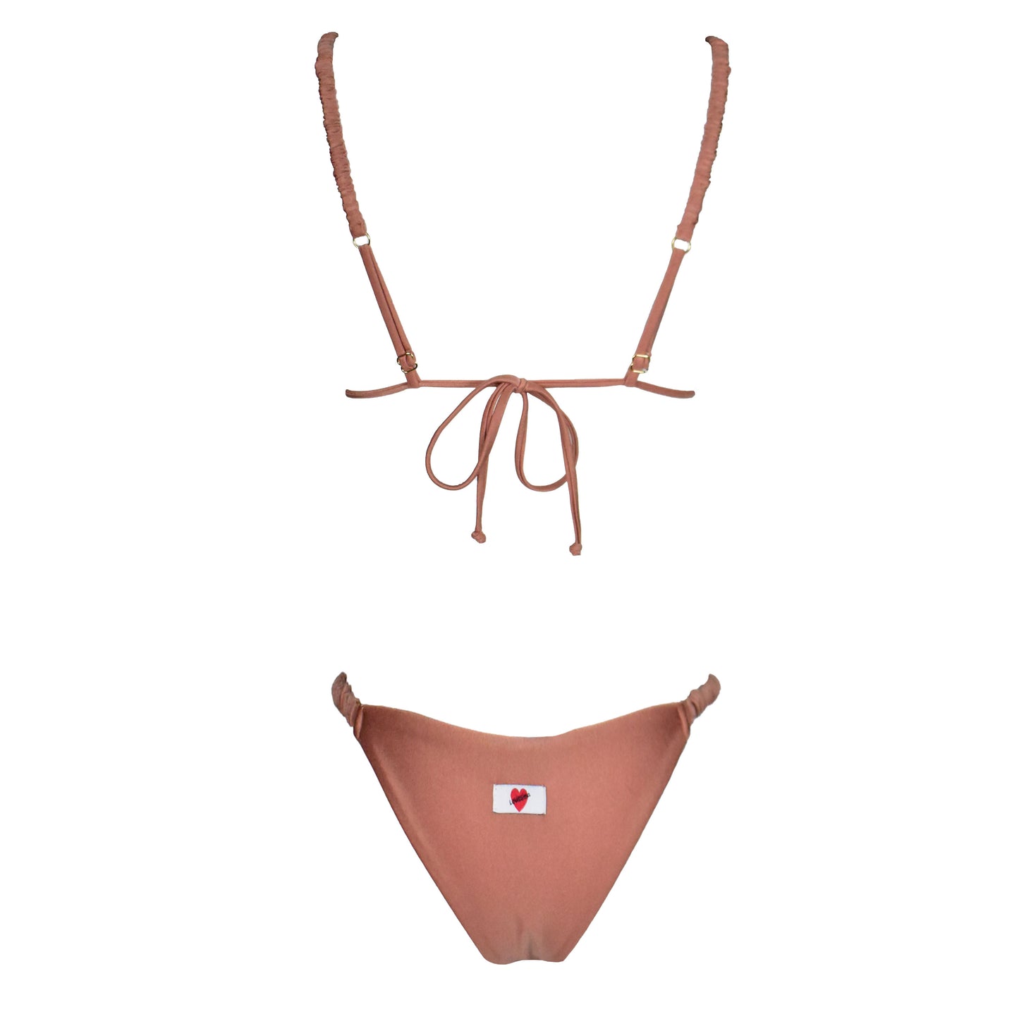 Triangolo Satin Scrunchies Oro Rosa