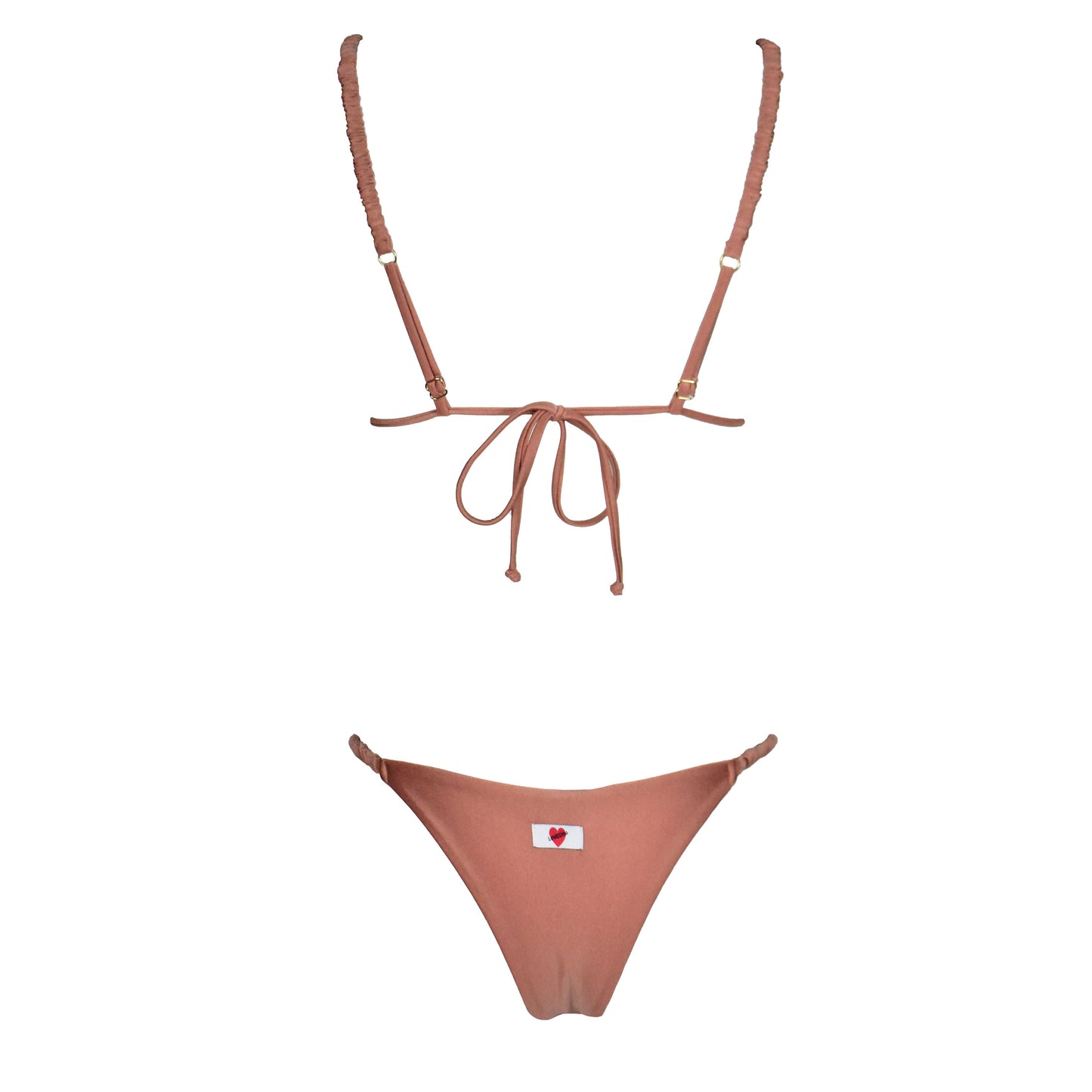 Triangolo Satin Scrunchies Oro Rosa