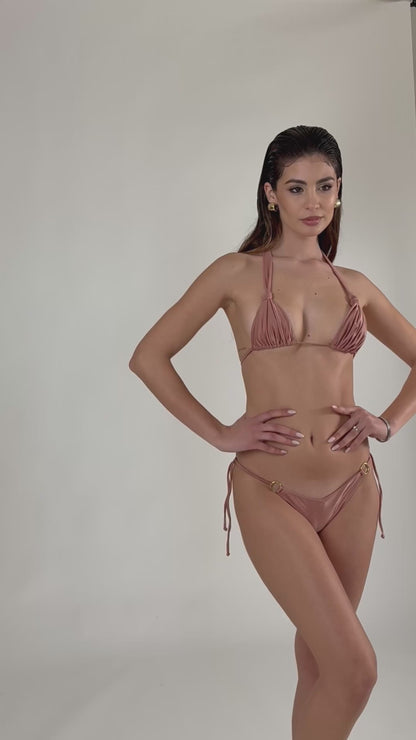 Triangolo Angelina Satin Oro Rosa