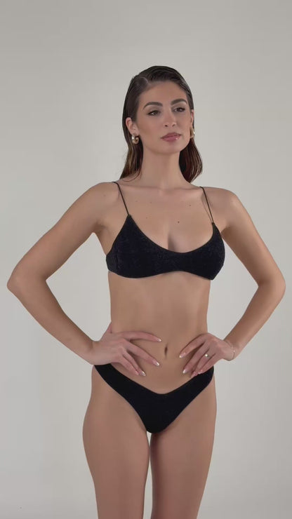 Corpetto Miami Glitter Black