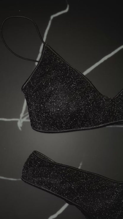 Corpetto Miami Glitter Black