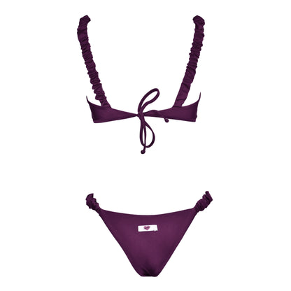 Corpetto Satin Scrunchies Rouge Noir