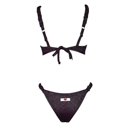 Corpetto Cristal Scrunchies Rouge Noir