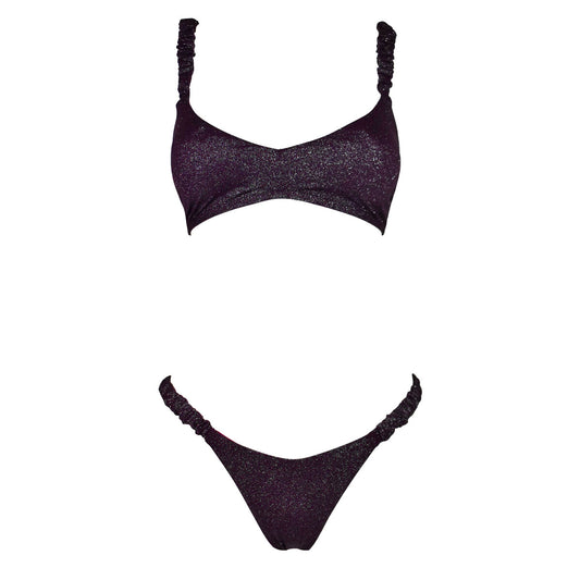 Corpetto Cristal Scrunchies Rouge Noir