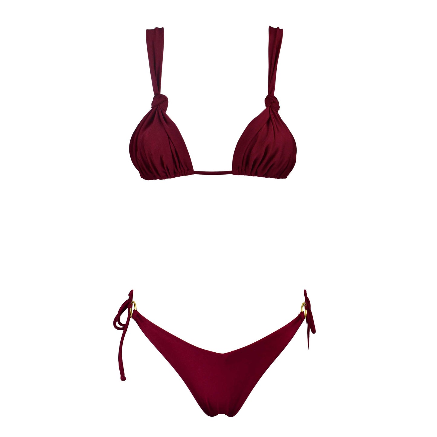 Triangolo Angelina Satin Sangria