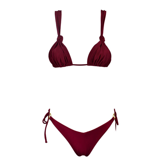 Triangolo Angelina Satin Sangria