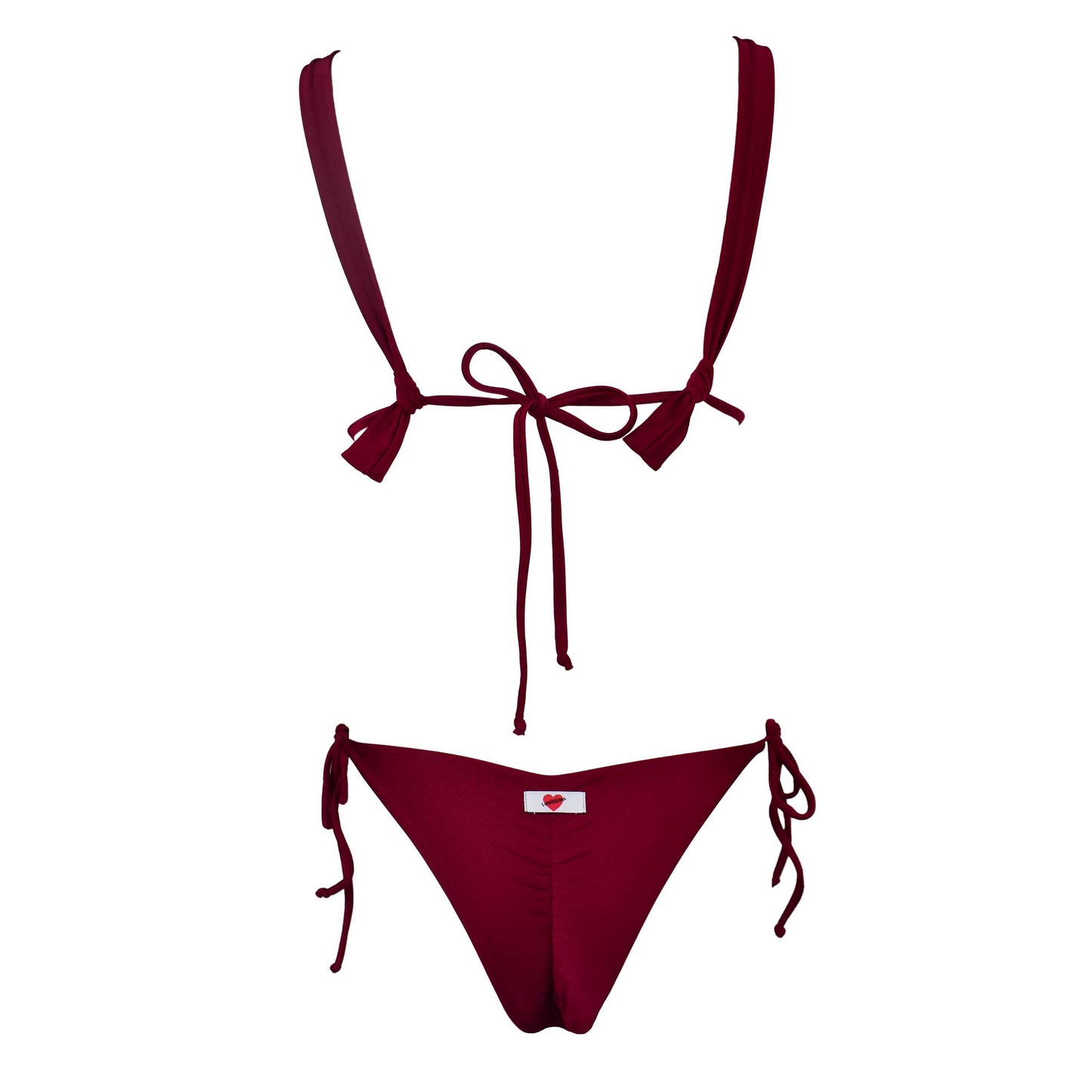 Triangolo Angelina Satin Sangria