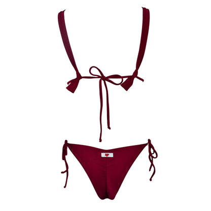 Triangolo Angelina Satin Sangria