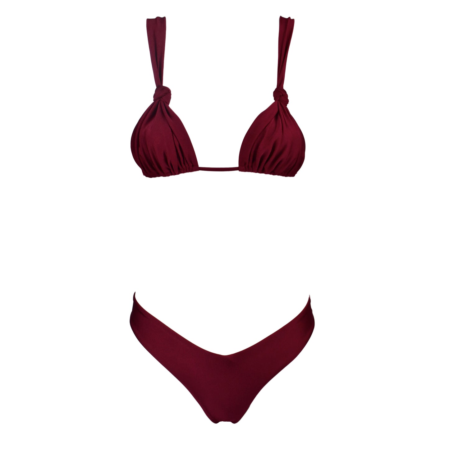 Triangolo Angelina Satin Sangria