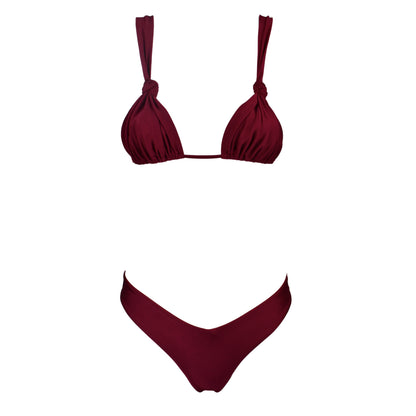 Triangolo Angelina Satin Sangria