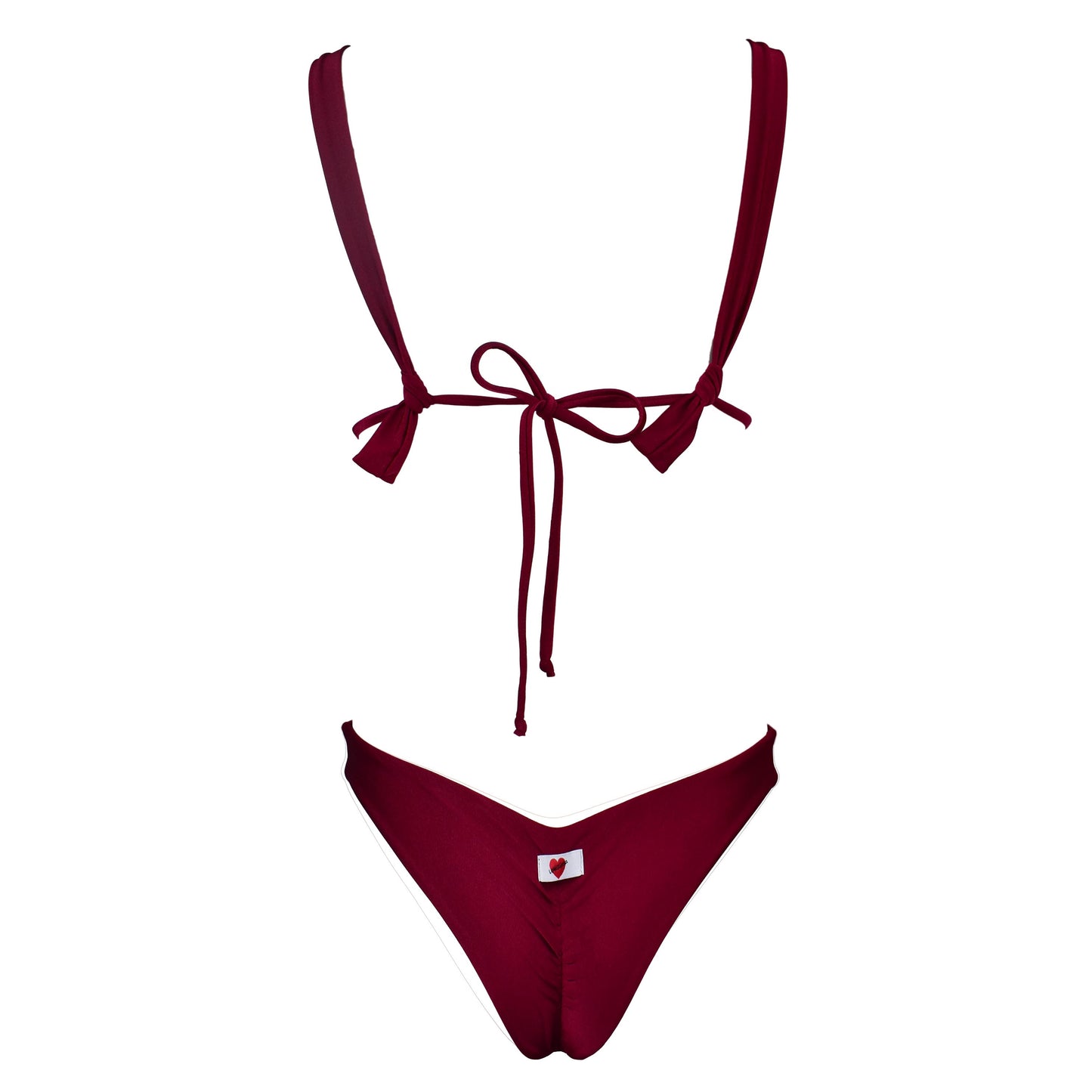 Triangolo Angelina Satin Sangria