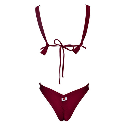 Triangolo Angelina Satin Sangria