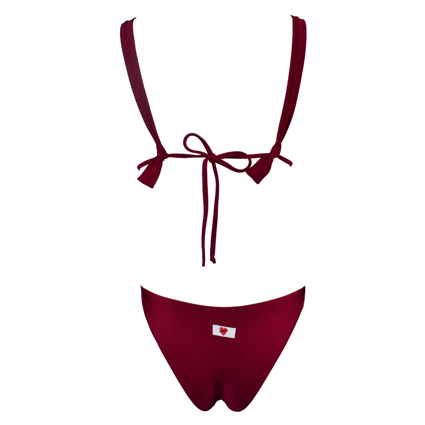 Triangolo Angelina Satin Sangria