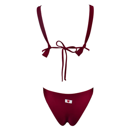 Triangolo Angelina Satin Sangria