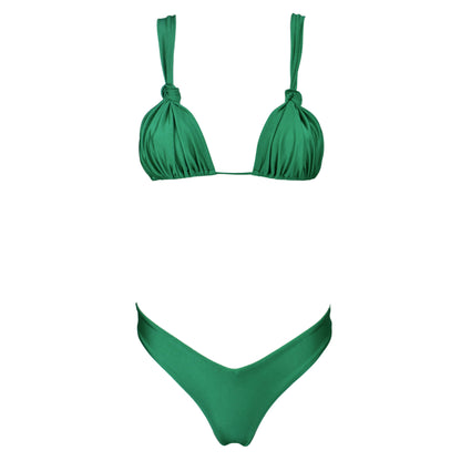 Triangolo Angelina Satin Smeraldo