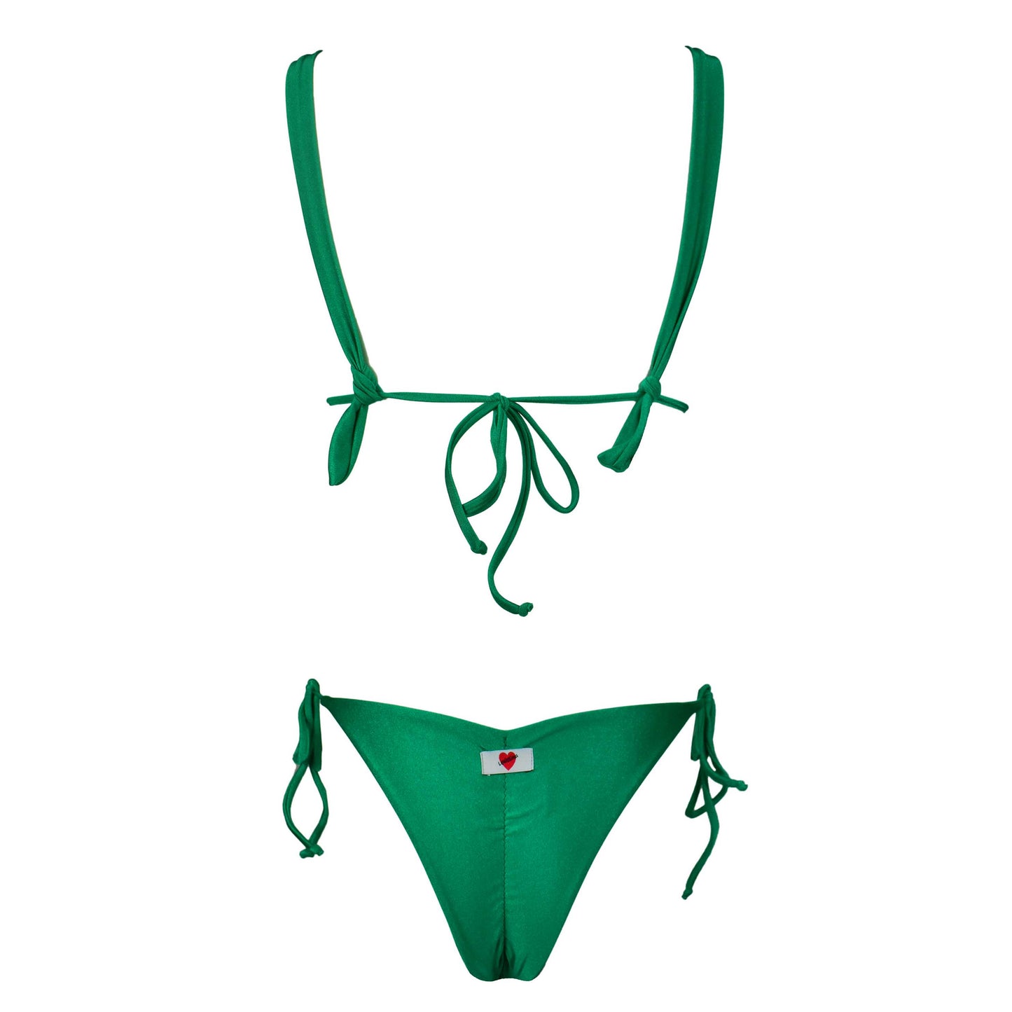 Triangolo Angelina Satin Smeraldo