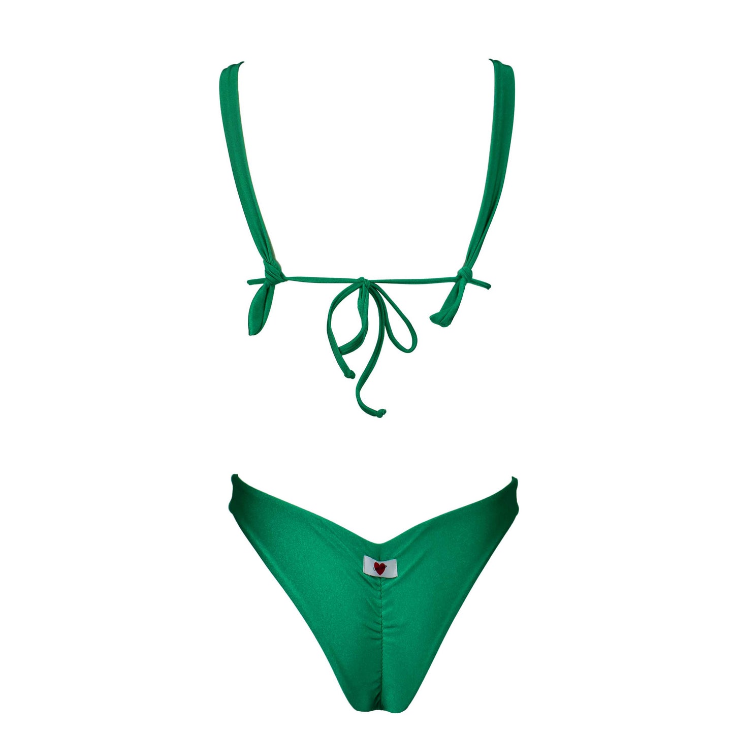Triangolo Angelina Satin Smeraldo
