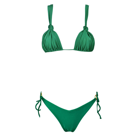 Triangolo Angelina Satin Smeraldo